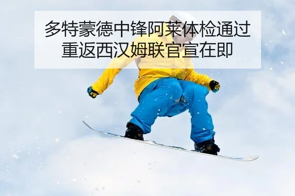多特蒙德中锋阿莱体检通过 重返西汉姆联官宣在即